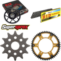 Kettensatz Stealth gold für: SUZUKI RM125 88-91/RM125 06-13 12-51-114 DID520 Clip