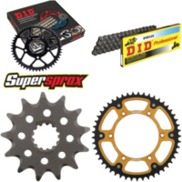 Kettensatz Stealth gold für: SUZUKI RM250 93-93/RMX250 89 13-49-116 DID520 Clip