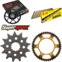 Kettensatz Stealth gold für: SUZUKI RM250 93-93/RMX250 89 13-49-116 DID520VX3(G&B) Clip