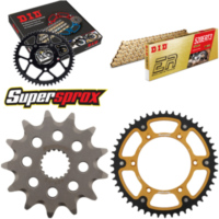 Kettensatz Stealth gold für: SUZUKI RM125 92-93/RM125 00- 13-49-114 DID520ERT2(G&G) Clip