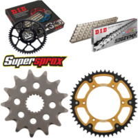 Kettensatz Stealth gold für: SUZUKI RM125 92-93/RM125 00- 13-49-114 DID520ZVM-X(S&S) Niet