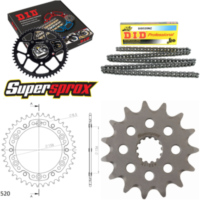 Kettensatz Stealth gold für: SUZUKI DR350 SE 94-95 15-41-110 DID520NZ Clip