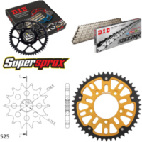 Kettensatz Stealth gold für: SUZUKI GSF400 Bandit 91-92 14-47-114 DID525ZVM-X(S&S) Endlos