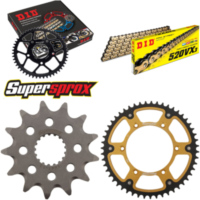 Kettensatz Stealth gold für: SUZUKI RMX450 Z 10-15 13-51-116 DID520VX3(G&B) Clip