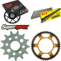 Kettensatz Stealth gold für: SUZUKI RM-Z 450 13-14 13-50-114 DID520VX3 Endlos