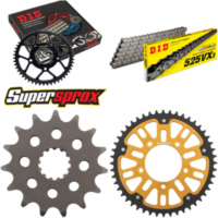 Kettensatz Stealth gold für: SUZUKI GSF650 A /SA ABS 07 15-48-118 DID525VX3 Endlos