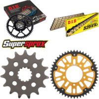 Kettensatz Stealth gold für: SUZUKI GSF650 A /SA ABS 07 15-48-118 DID525VX3(G&B) Niet