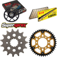 Kettensatz Stealth gold für: SUZUKI RF900 /R >530< 94-97 15-43-110 DID530VX3(G&B) Endlos