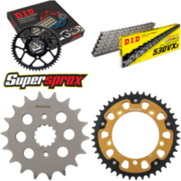 Kettensatz Stealth gold für: SUZUKI GSF1250 A /SA Bandit 18-43-118 DID530VX3 Niet