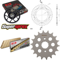 Kettensatz Stealth gold für: SUZUKI GSX1400 01-10 18-41-116 DID530ZVM-X(G&G) Endlos