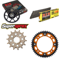 Kettensatz Stealth orange für: KTM SX65 12-15 14-46-112 DID428D Clip