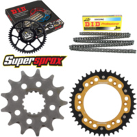 Kettensatz Stealth gold für: KTM Sting 125 97-00 13-42-108 DID520NZ Clip