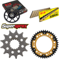 Kettensatz Stealth gold für: KTM Sting 125 97-00 13-42-108 DID520VX3(G&B) Niet