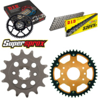 Kettensatz Stealth orange für: KTM 125 Duke 6-Loch 11-1 14-45-112 DID520VX3 Clip