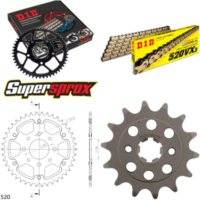 Kettensatz Stealth orange für: KTM 200 Duke 11-14 14-42-118 DID520VX3(G&B) Niet