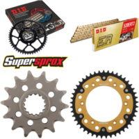 Kettensatz Stealth gold für: KTM SXC400 Tiainen Replica 9 14-45-118 DID520ERT2(G&G) Clip