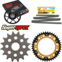 Kettensatz Stealth gold für: KTM Duke 94-96/Adventure 640 16-42-118 DID520NZ Clip