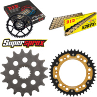 Kettensatz Stealth gold für: KTM Supermoto 640 LC4 99-06 17-42-110 DID520VX3(G&B) Niet
