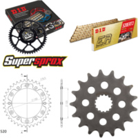 Kettensatz Stealth gold für: KTM Duke 620 LC4 94-95/Duke 17-38-106 DID520ERT2(G&G) Clip