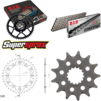 Kettensatz Stealth gold für: KTM EXE125 Supermoto 00-01 13-38-106 DID520ZVM-X Endlos