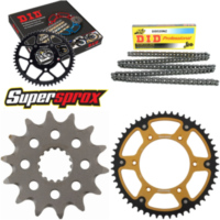 Kettensatz Stealth gold für: KTM EXC250 Enduro 98-98/MX25 14-52-118 DID520NZ Clip
