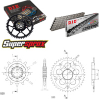 Kettensatz Stealth schwarz für: MV Agusta Brutale 750 /S 14-41-108 DID525ZVM-X Niet