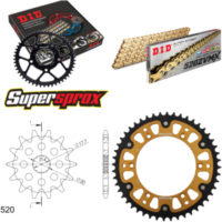 Kettensatz Stealth gold für: Gas Gas EC125 00-02/MC125 03 13-48-114 DID520ZVM-X(G&G) Endlos