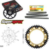 Kettensatz Stealth gold für: Gas Gas SM125 02-09 13-43-112 DID520NZ Clip