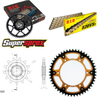 Kettensatz Stealth gold für: Gas Gas EC250 96-96 13-49-116 DID520VX3(G&B) Endlos