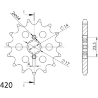 Ritzel Supersprox 420/15Z 49102-15