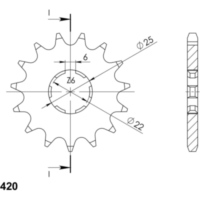 Ritzel Supersprox 420/15Z