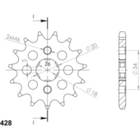 Ritzel Supersprox 428/13Z 49300-13
