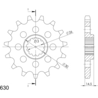 Ritzel Supersprox 630/15Z 20800-15