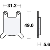 Bremsbeläge Bremsklotz Standard TRW MCB508