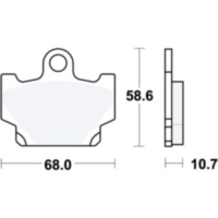 Bremsbeläge Bremsklotz Standard TRW MCB524