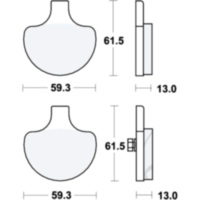 Bremsbeläge Bremsklotz Standard TRW MCB548