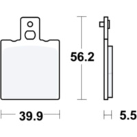 Bremsbeläge Bremsklotz Standard TRW MCB553
