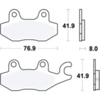 Bremsbeläge Bremsklotz Sinter hinten TRW MCB615SH