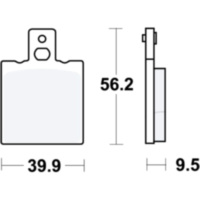 Bremsbeläge Bremsklotz Standard TRW MCB623