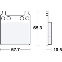 Bremsbeläge Bremsklotz Standard TRW MCB63