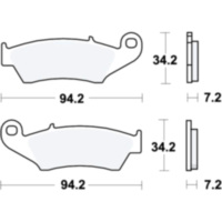 Bremsbeläge Bremsklotz Sinter RSI TRW MCB669RSI