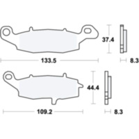 Bremsbeläge Bremsklotz Sinter TRQ TRW MCB682TRQ