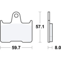 Bremsbeläge Bremsklotz Standard TRW MCB691