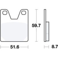 Bremsbeläge Bremsklotz Sinter hinten TRW MCB702SH
