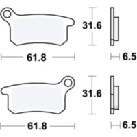 Bremsbeläge Bremsklotz Sinter SI TRW MCB740SI