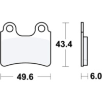 Bremsbeläge Bremsklotz Sinter RSI TRW MCB766RSI
