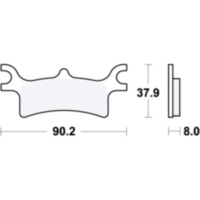 Bremsbeläge Bremsklotz Sinter SI TRW MCB798SI