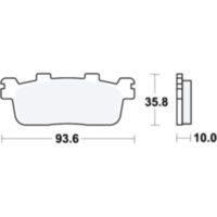 Bremsbeläge Bremsklotz Scooter TRW MCB821EC
