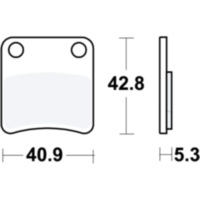 Bremsbeläge Bremsklotz Standard TRW MCB832P