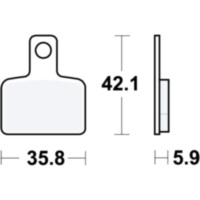 Bremsbeläge Bremsklotz Standard TRW MCB851
